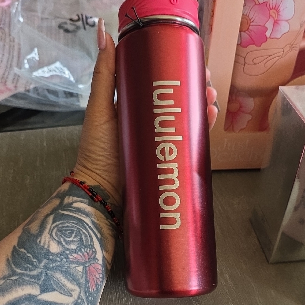 lululemon athletica Metallic Red Water Bottle